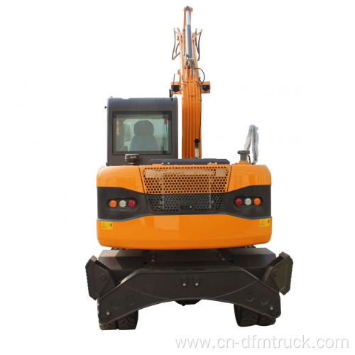 8 tons wheel excavator with 0.3CBM bucket